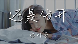 張葉蕾 - 還是分開『我和你猜了又猜 想過再想 決定分開』【動態歌詞Lyrics】