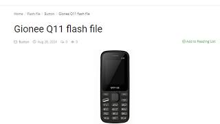 Gionee Q11 Flash File Free | Gionee Q11 Flash File | Gionee Q11 Flash File Without Password