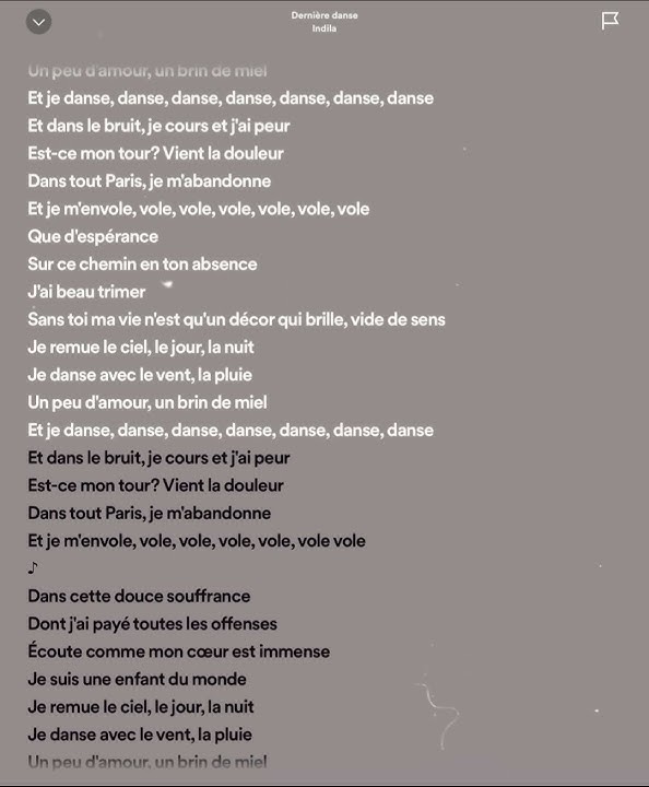 Indila - Derniere Danse (sped up) || #lyrics