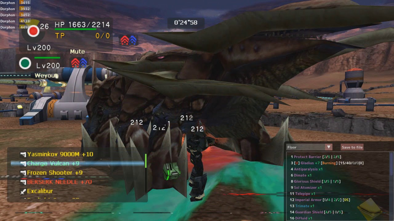 [Ephinea] PSOBB-TA: MA4C - 2P - 17'29 (remaining)