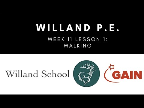 Willand P.E. Week 11, Lesson 1