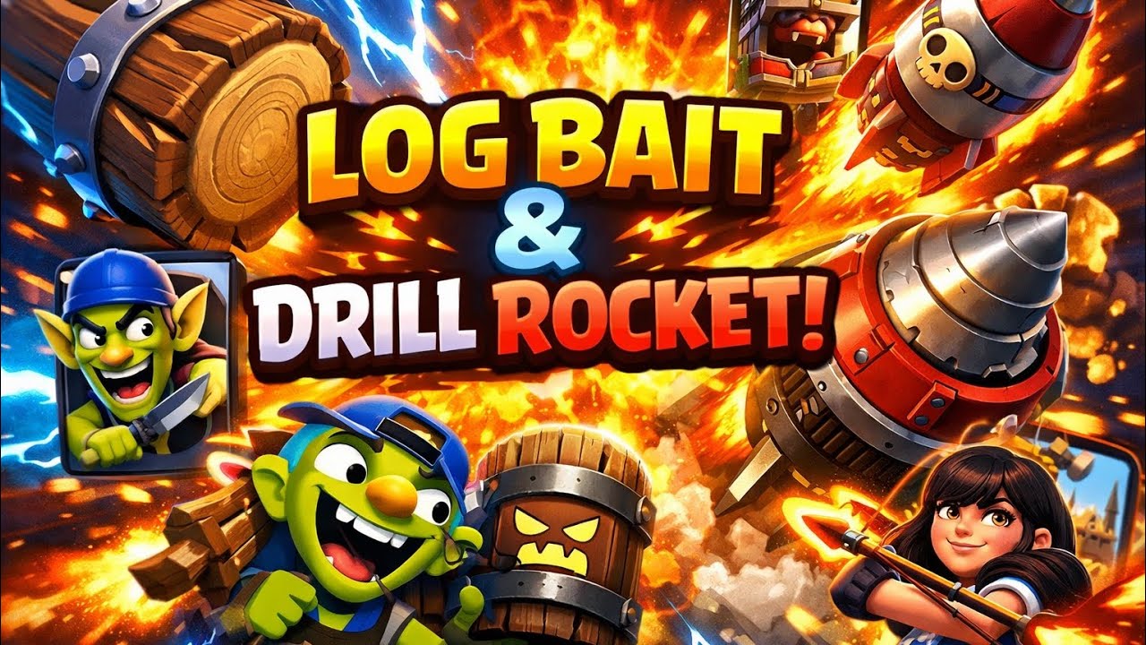 Drill rocket and classic log bait 