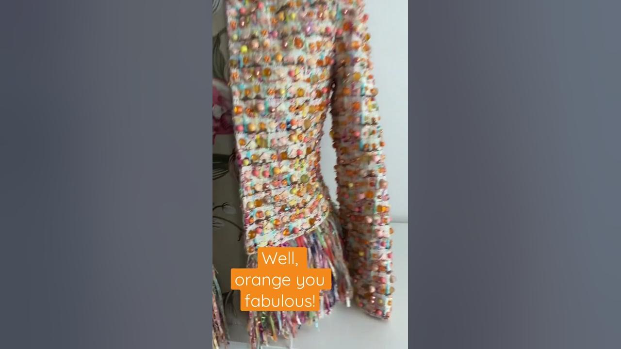 Chanel 23s rainbow tweed vest, one of my favorite tweeds of all