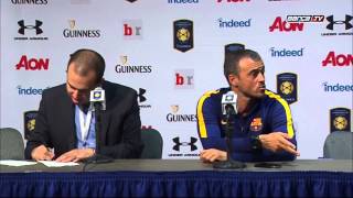 Luis enrique pleased with fc barcelona season opener