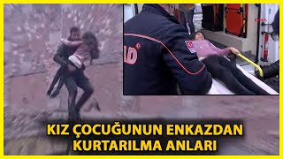 Yıkılan Binanın Enkazından Bir Kız Çocuğu Böyle Kurtarıldı