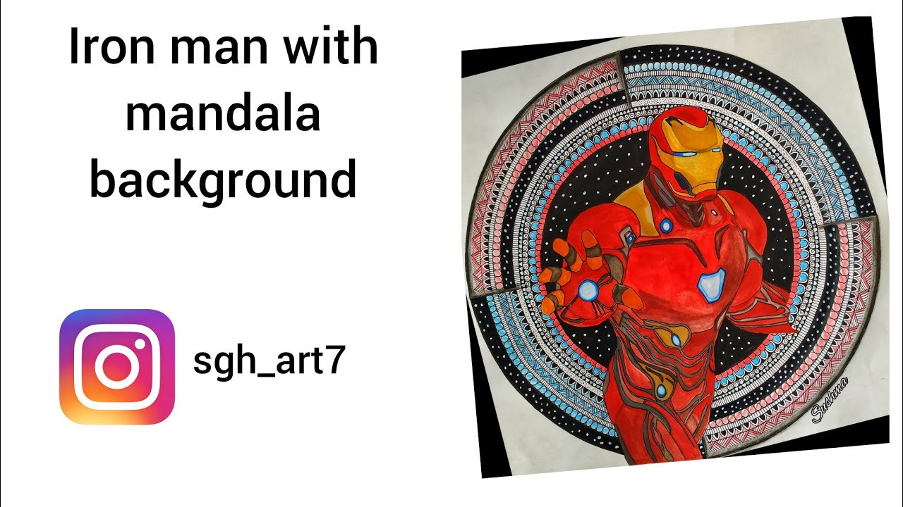 Ironman with mandala Background - YouTube