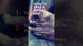 This quick nap can boost energy and productivity. 😴 #NapTime #Refresh #MiddayNap