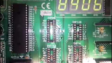 contagem do microprocessador de 0 até 9999