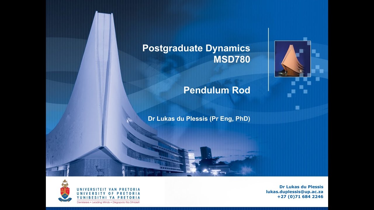 220907   msd780   lecture 2   pendulum rod