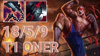 T1 Oner Lee Sin Jungle VS Rengar | KR Master Patch 13.12