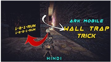 How To Cross Dungeon Wall Trap Easy Way | Ark Mobile Faster Wall Trap Run Trick