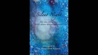 Silent Night - two Recorders with Piano accompaniment