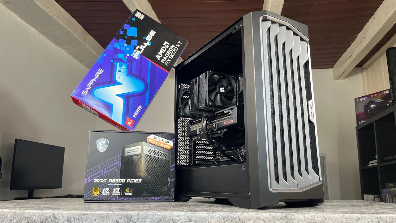 This CASE is REALLY COOL | POV PC BUILD in 14 minutes | Ryzen 7 9800X3D + RX 9070XT SAPPHIRE PULSE