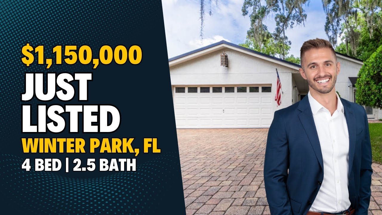 Luxurious 4-Bedroom Pool Home with Modern Upgrades in Winter Park | Sylvan Lake Shores Tour