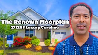 The Renown Floorplan | 2712sf Luxury Carolina Overlook | Clayton NC | Del Webb | 55+ Active Adult