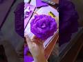 How to make flowers with crepe paper #flowers #craft #paperflower #crepepaperflower
