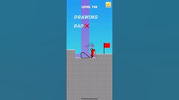 draw bridge puzzle game play level 745🚘 #gaming #drawing #Shorts