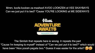 Sideways by Balu Brigada (Simlish Lyrics & English Lyrics)