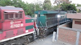 FSRR 4425 junto con 3 Ferrosures más llegando a patio Guadalajara con excelente tripulación