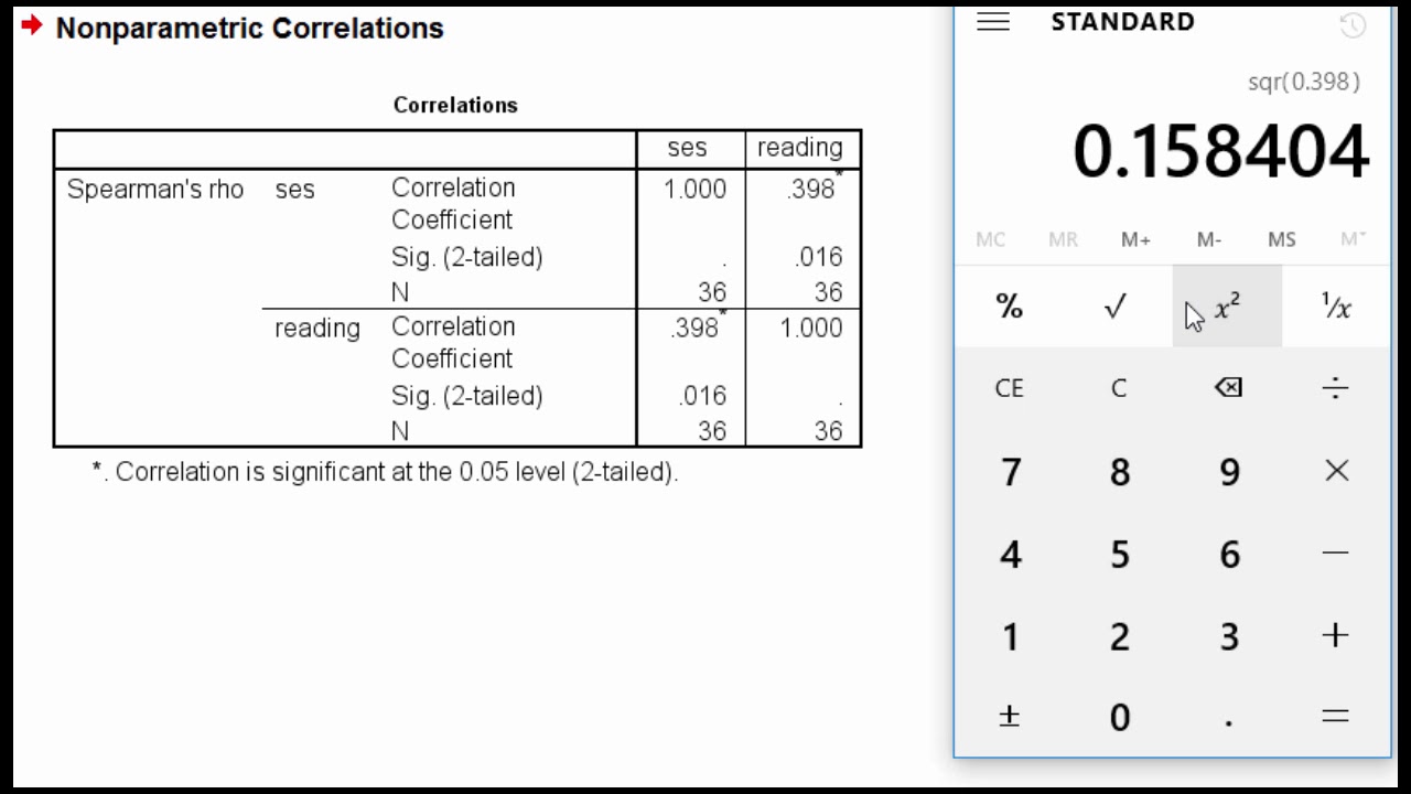 V5.11 - Spearman Correlation in SPSS - YouTube