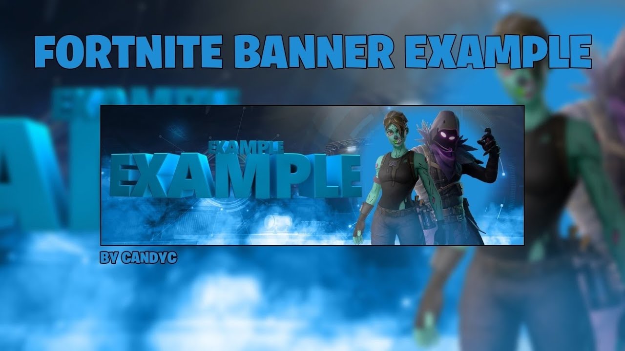 Fortnite Banner Template Speed Art Youtube