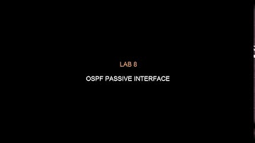 Lab 8. OSPF PASSIVE INTERFACE | RBJ