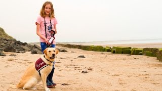 Kaitlyn Soden and her family talk about how hearing dog Rowan has transformed her life