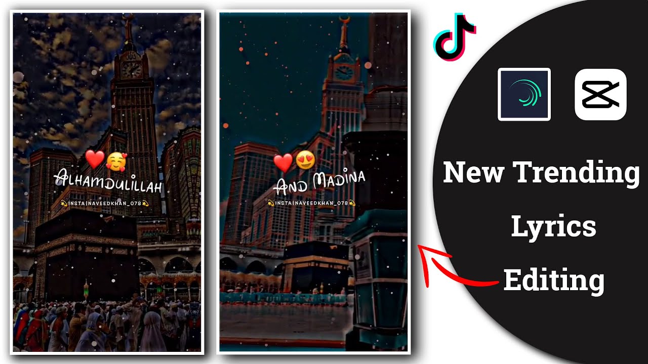 Tiktok New Trending Lyrics Editing | Alight Motion Black Screen Video Editing Tutorial