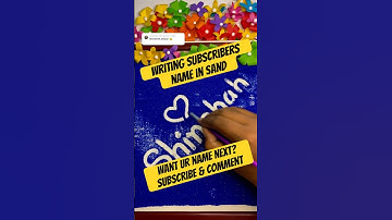 ✨Shinehah❤️ Sand Art | ASMR Satisfying Name Writing #sandart #shorts #name