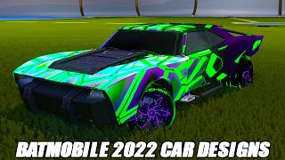 Batmobile 2022 Car Designs - Rocket League Car Designs