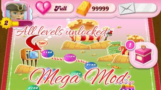 Hack Candy Crush Saga unlimited lives/boosters and all levels unlocked (Mega Mod) screenshot 4