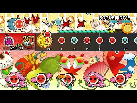 【太鼓の達人 NS1】ROCKET DIVE（おに）【オート動画】