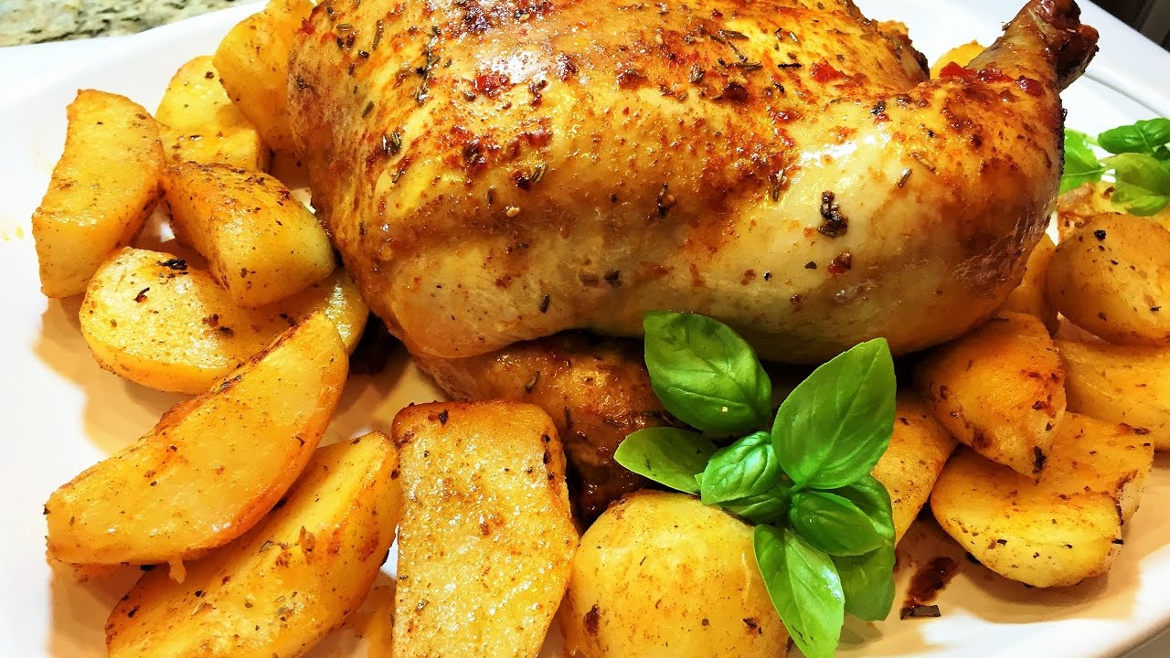 ⁣КУРИЦА В ДУХОВКЕ  ПО-КАВКАЗСКИ с Картофелем.  Праздничное Блюдо. Chicken with Potatoes