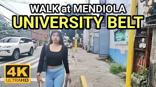 MENDIOLA MANILA on TUESDAY is FULL of GIRLS | WALK at University Belt Mendiola Philippines [4K] 🇵🇭