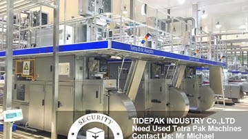 Tetra Pak Filling Machine TBA 19 200s Slim 125 Slim 250 Slim Second Hand Filling Line Price Tetrapak