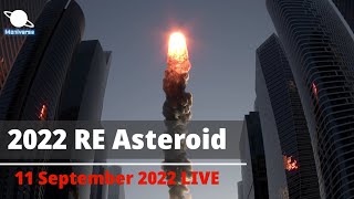 2022 Re Asteroid Live Trajectory Of 11 September 2022 Maniverse