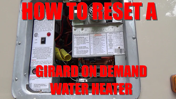 How to RESET Girard RV On Demand Water Heater - The Mystery Reset Button Revealed!