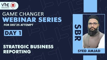 ACCA SBR U day 1 | Game Changing Webinar Series For Dec