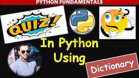 Computer Quiz in Python Using Dictionary....