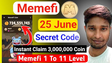 Memefi ( 1-11 Level ) Today 3,000,000 Coins Code | Memefi Secret combo | Memefi Secret | Memefi Coin