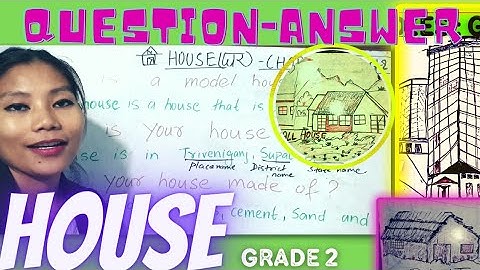 CBSE class 2 Environmental Science Houses we live in Worksheet | Types of houses worksheet for kids
