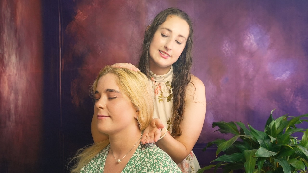 You'll Fall Asleep to these Indian Head Massage Techniques on a Real Person | Soft Spoken ASMR