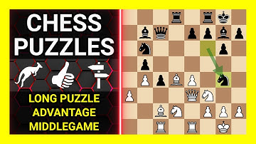 Chess Puzzles to Practice. Themes: Long puzzle, Advantage, Middlegame. Learn Chess