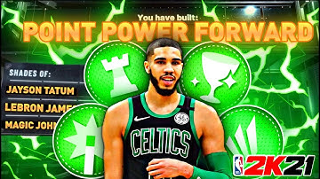 RARE POWER POINT FORWARD BUILD IN NBA 2K21! (BEST PLAYMAKING BIG BUILD) RARE BUILD SERIES VOL. 24