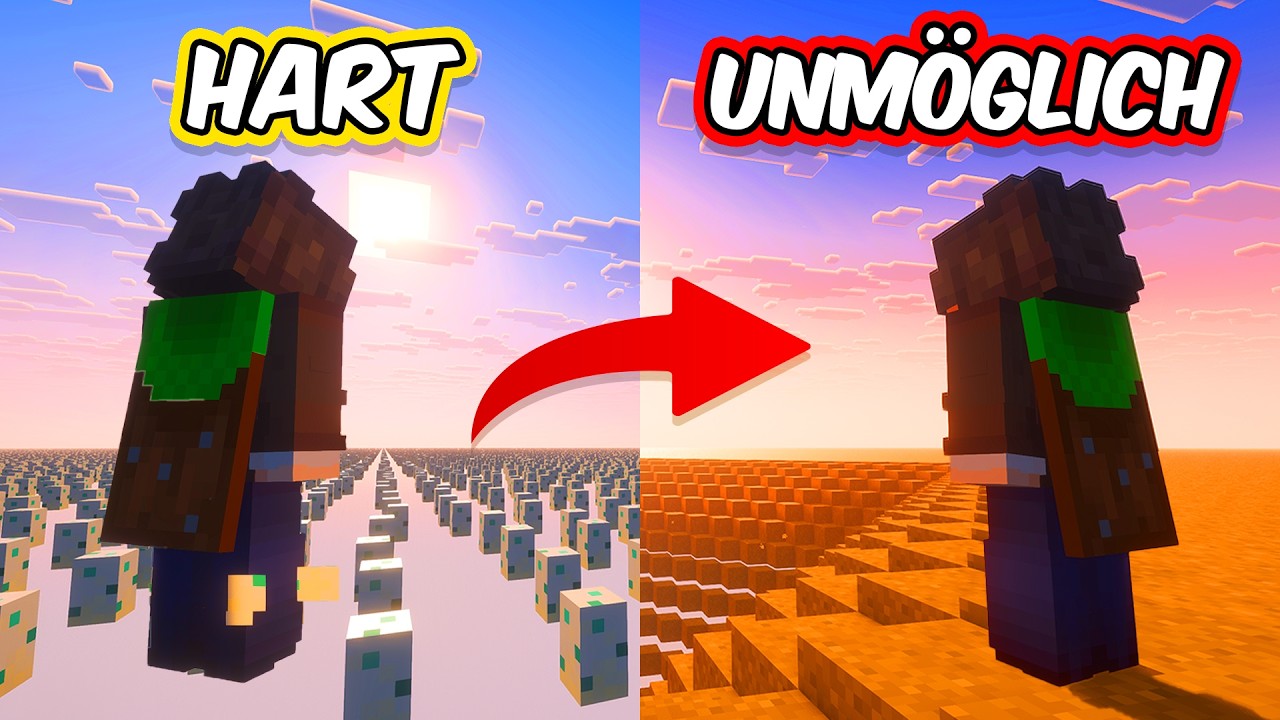 Minecraft, aber jede Welt wird UNMÖGLICHER... 😱