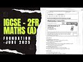 IGCSE Edexcel Maths A Foundation Paper 2 Walkthrough π