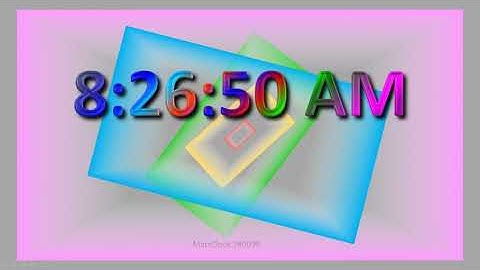 MatsClock 280099 - Free PowerPoint Digital Clock PPT Timer