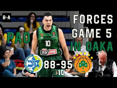 PAO FORCES GAME 5 IN OAKA | Maccabi - Panathinaikos 88-95 | Full Highlights | EL PO G4 | 02.05.2024