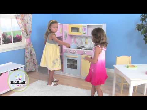 Cuisine Pour Enfant Pastel En Bois Kidkraft Youtube