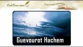 Lecture de Gevourot Hashem du Maharal de Prague Chapitre 23a